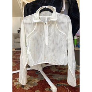SOLD—lululemon Reversible Mesh 1/2 Zip (Size 10) NWOT